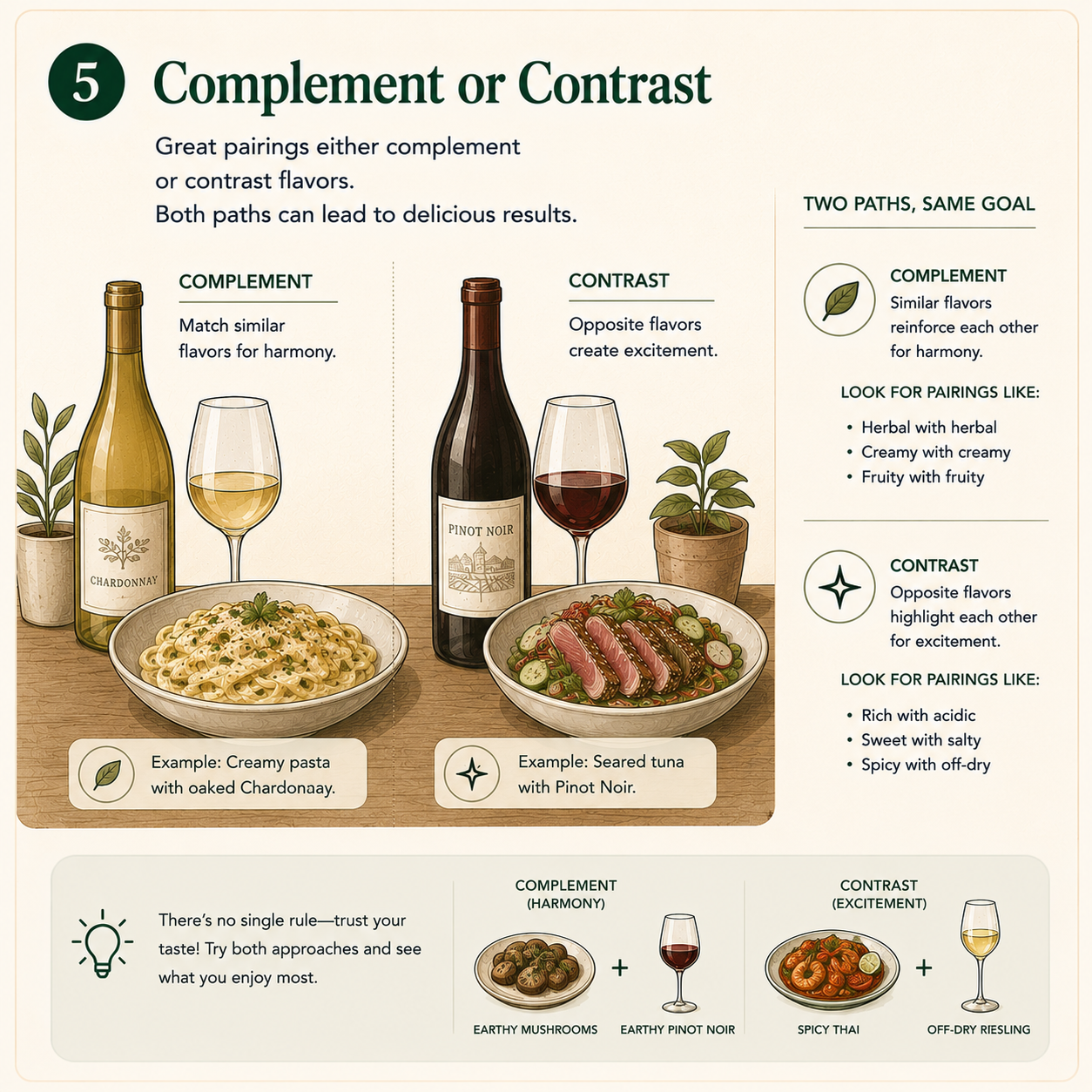 Complement or contrast